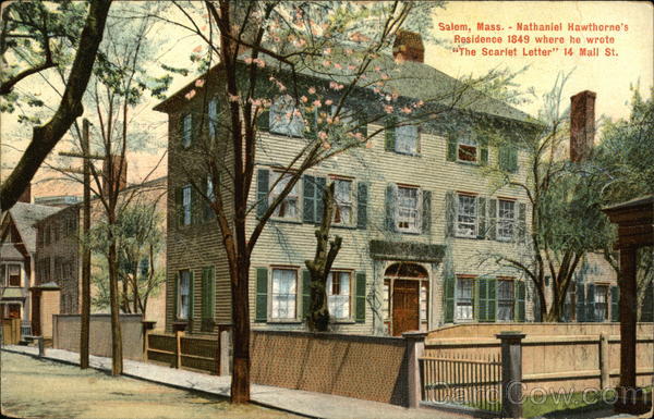 Nathaniel Hawthorne's Residence Salem Massachusetts