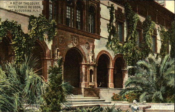 A Bit of the Court, Hotel Ponce de Leon St. Augustine Florida