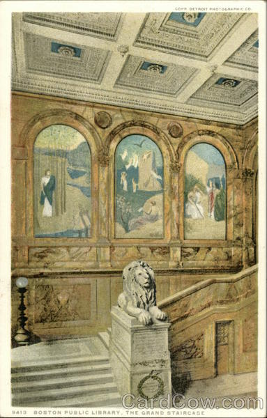 Boston Public Library - The Grand Staircase Massachusetts