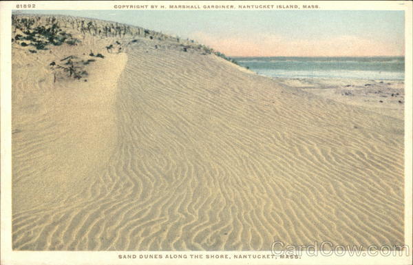 Sand Dunes Along the Shore Nantucket Massachusetts