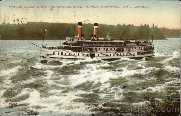 Rapids Queen Shooting Longue Sault Rapids Cornwall Canada