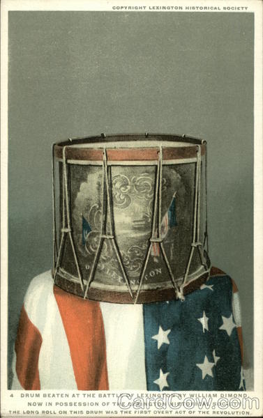 Drum Beaten at the Battle of Lexington by William Dimond Massachusetts