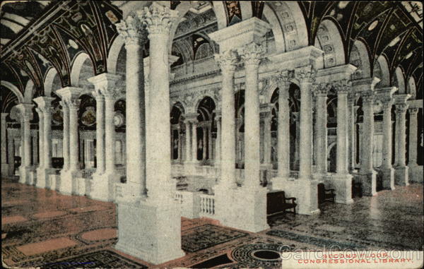 Congressional Library - Second Floor Washington District of Columbia