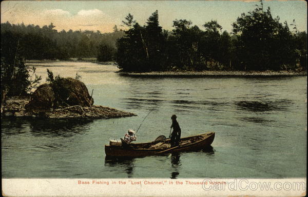 Bass Fishing in the Lost Channel in the Thousand Islands New York