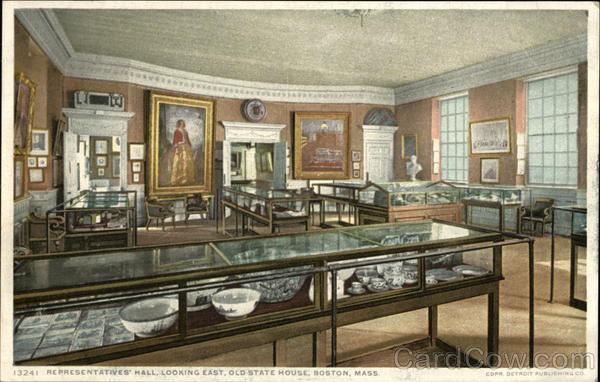 Old State House - Representatives Hall, Looking East Boston Massachusetts
