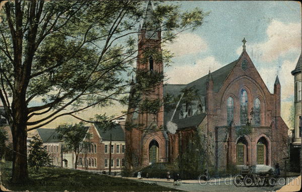 St. Mary's Catholic Church and School Brookline Massachusetts