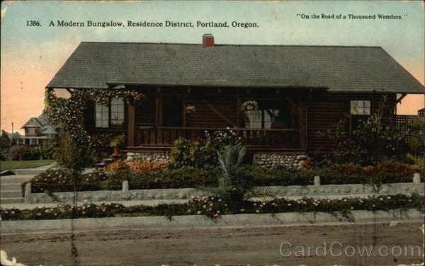 Modern Bungalow, Residence District Portland Oregon