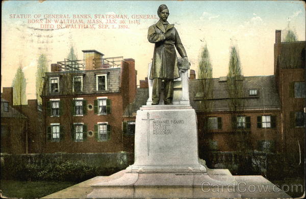 Statue of General Banks Boston Massachusetts