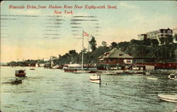 Riverside Drive, From Hudson River, Near 86th Street Postcard