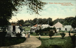 Public Park - Annual Festival Flemington, NJ Postcard Postcard