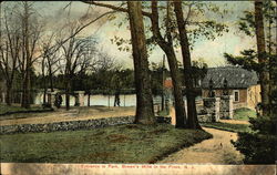 Entrance to Park in the Pines Browns Mills, NJ Postcard Postcard