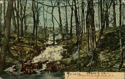 Jordan Falls West Park, NY Postcard Postcard