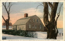 The Harlow House Plymouth, MA Postcard Postcard