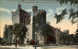 74th Regiment Armory Buffalo, NY Postcard Postcard