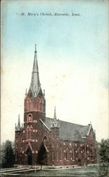 St. Mary's Church Riverside, IA Postcard Postcard