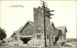 M. E. Church Mount Vernon, WA Postcard Postcard