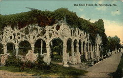 The Shell Fence St. Petersburg, FL Postcard Postcard