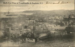 Bird's Eye View of Tompkinsville & Stapleton, S.I New York Postcard Postcard