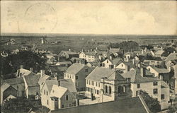 Birds Eye View of Nantucket, Mass., Looking Toward the Old Mill Built 1746 Massachusetts Postcard Postcard