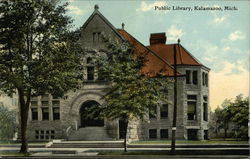 Public Library Kalamazoo, MI Postcard Postcard