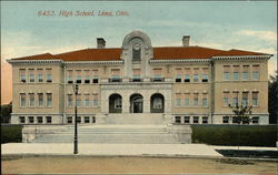 High School Lima, OH Postcard Postcard