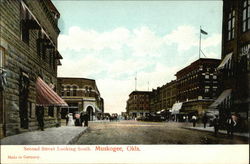 Second Street, Looking South Postcard