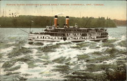 Rapids Queen Shooting Longue Sault Rapids Postcard