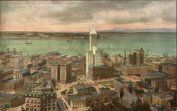 Overlooking the Harbor Postcard