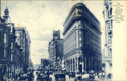 Montgomery Street North from Market before the Fire Postcard