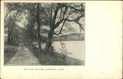 On the Island, Copake Lake Postcard