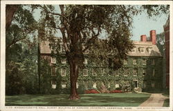 Massachusetts Hall Cambridge, MA Postcard Postcard