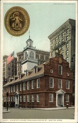 Old State House From Washington Street Postcard