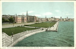 Esplanade from West Boston Bridge Postcard