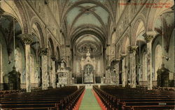 St. Anthony's Church - Interior Postcard