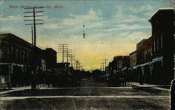 Main Street Nashville, MI Postcard Postcard