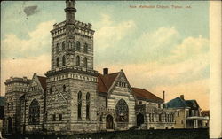 Street View of New Methodist Church Postcard