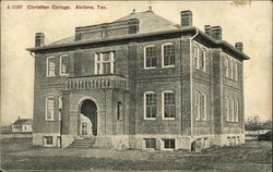 Christian College Abilene, TX Postcard Postcard