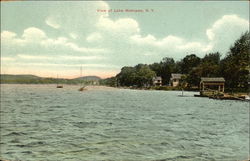 View of Lake Mahopac New York Postcard Postcard