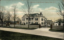 Residence of late Governor Higgins Olean, NY Postcard Postcard