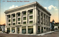 Masonic Temple Postcard