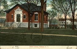 Public Library Chatham, NY Postcard Postcard