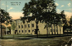 School No. 10 Olean, NY Postcard Postcard