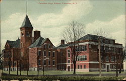 Falconer High School and Grounds Postcard