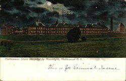 Matteawan State Hospital by Moonlight New York Postcard Postcard