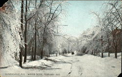 Winter Scene, February 1909 Gloversville, NY Postcard Postcard