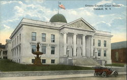 Greene County Court House Catskill, NY Postcard Postcard