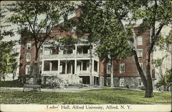 Ladies' Hall, Alfred University Postcard