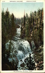 Keppler Cascades Yellowstone National Park, WY Postcard Postcard