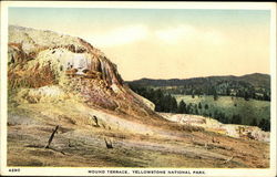 Mound Terrace Yellowstone National Park Postcard Postcard