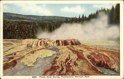 Punch Bowl Spring, Yellowstone National Park Postcard Postcard